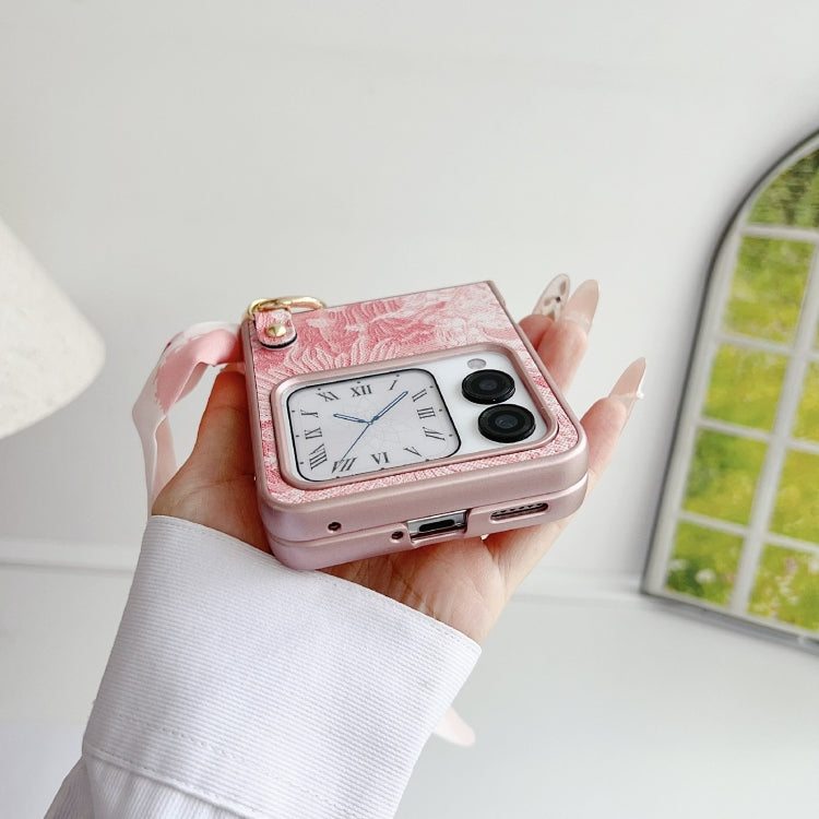 For Huawei nova Flip Embroidery Style DIY Full Coverage Phone Case with Scarf / Bracelet