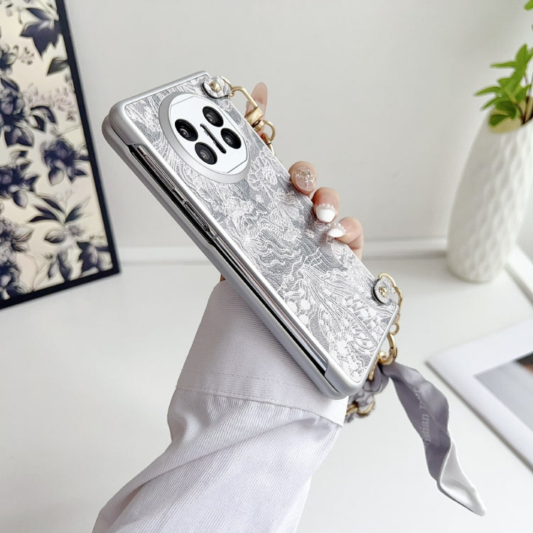 For Huawei Mate X3 / X5 Embroidery Style DIY Full Coverage Phone Case with Scarf / Bracelet