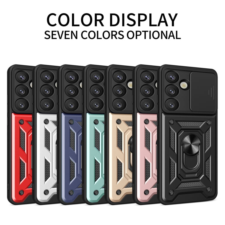 For Samsung Galaxy S25 5G Sliding Camera Cover Design TPU+PC Phone Case