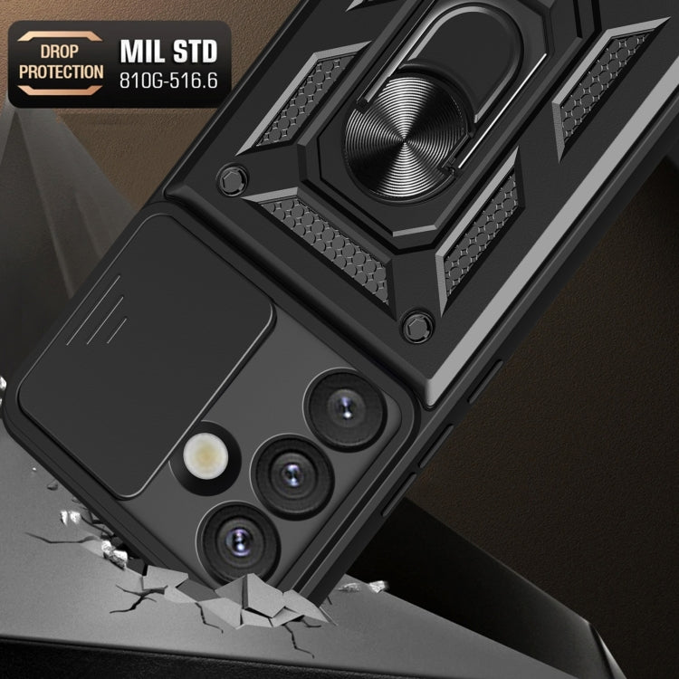 For Samsung Galaxy S25 5G Sliding Camera Cover Design TPU+PC Phone Case
