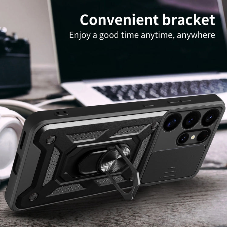 For Samsung Galaxy S25 Ultra 5G Sliding Camera Cover Design TPU+PC Phone Case