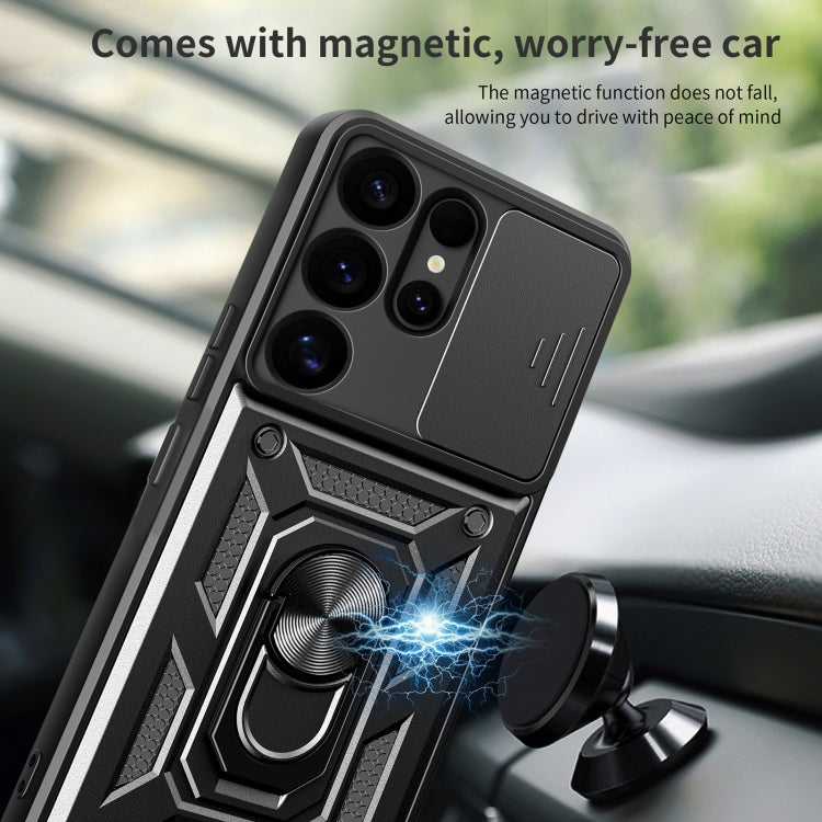 For Samsung Galaxy S25 Ultra 5G Sliding Camera Cover Design TPU+PC Phone Case