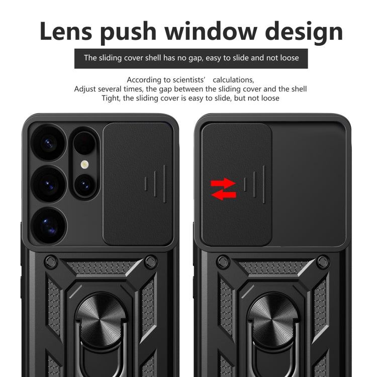 For Samsung Galaxy S25 Ultra 5G Sliding Camera Cover Design TPU+PC Phone Case