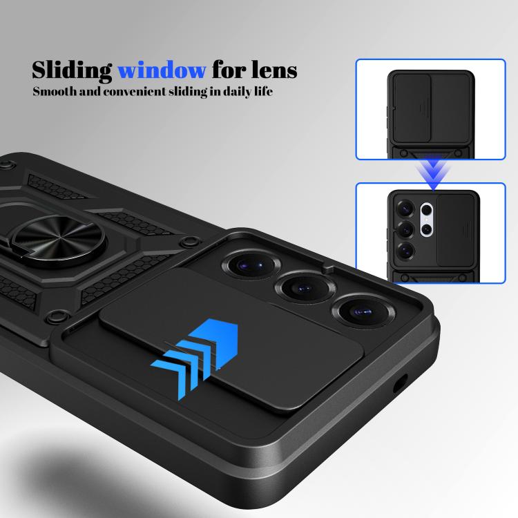 For Samsung Galaxy S26 Ultra 5G Sliding Camera Cover Design TPU+PC Phone Case