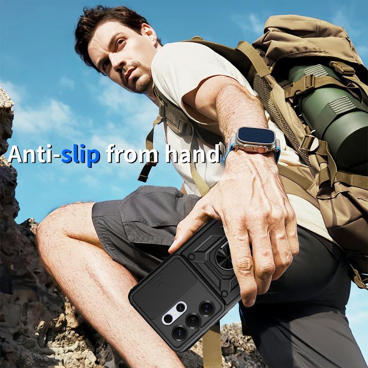 For Samsung Galaxy S26 Ultra 5G Sliding Camera Cover Design TPU+PC Phone Case
