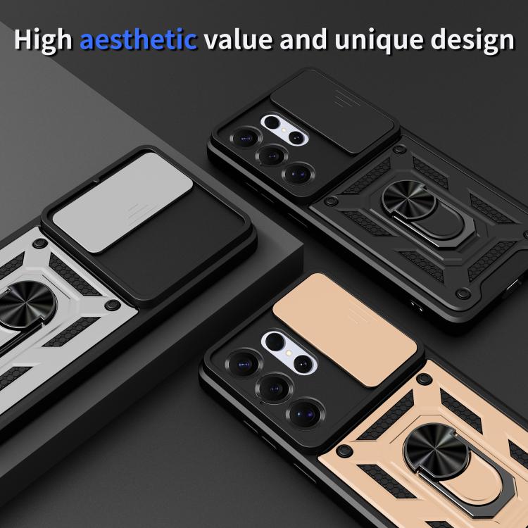 For Samsung Galaxy S26 Ultra 5G Sliding Camera Cover Design TPU+PC Phone Case