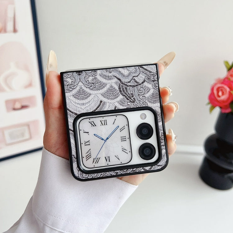 For Huawei nova Flip Propitious Clouds Embroidery Full Coverage Phone Case