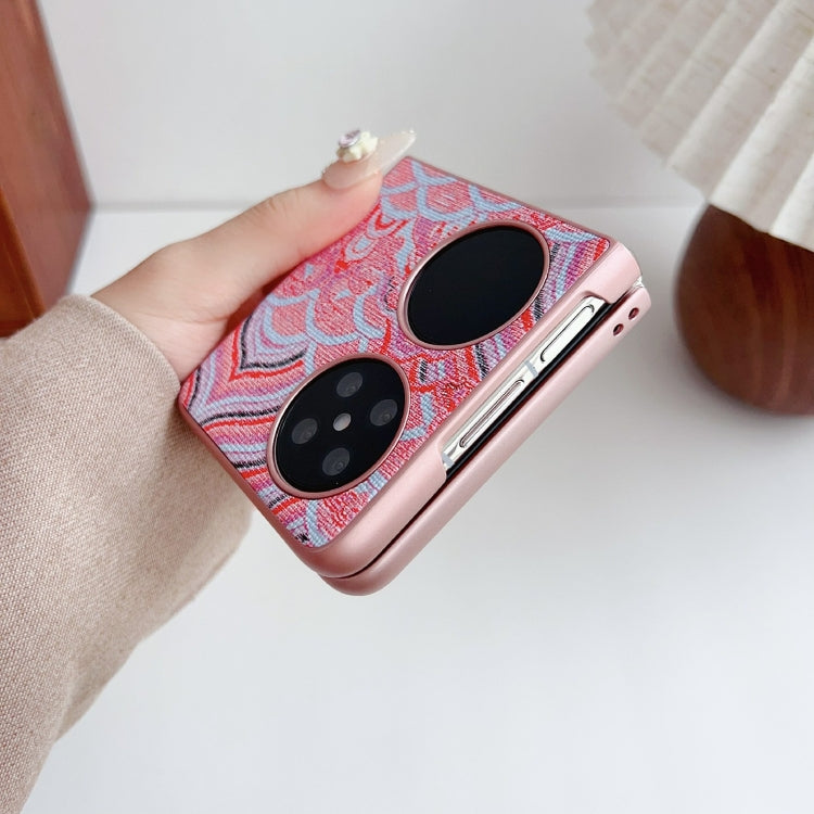 For Huawei Pocket 2 Propitious Clouds Embroidery Full Coverage Phone Case