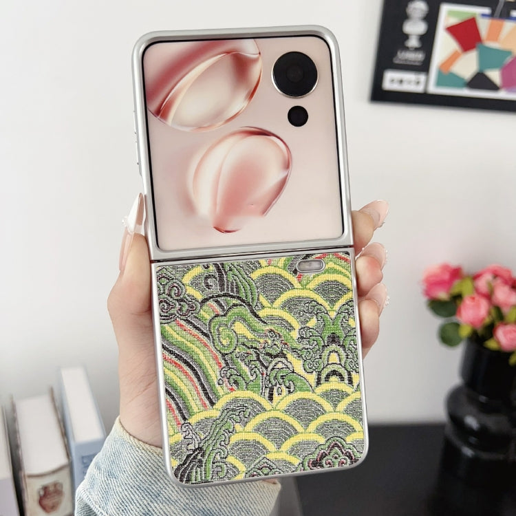 For Honor Magic V Flip Propitious Clouds Embroidery Full Coverage Phone Case
