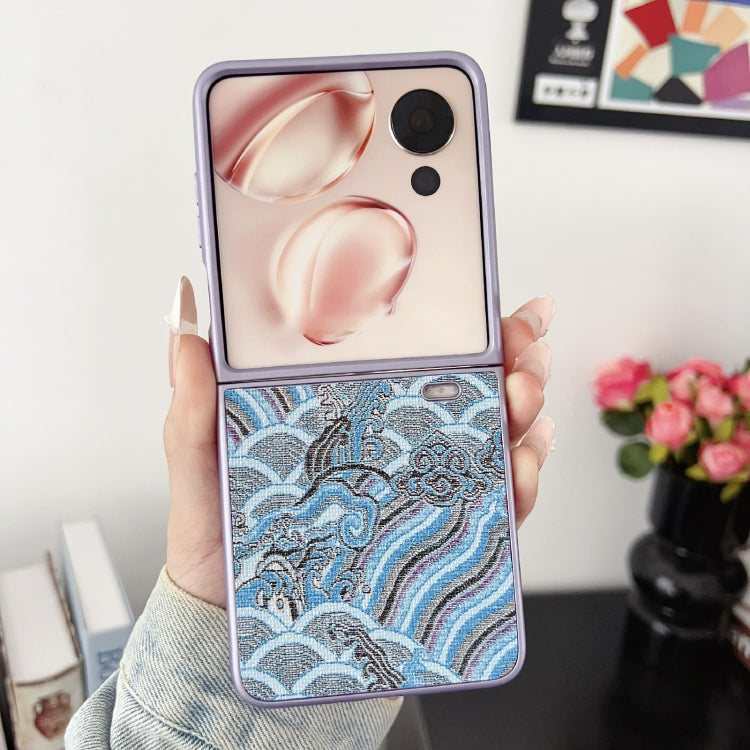 For Honor Magic V Flip Propitious Clouds Embroidery Full Coverage Phone Case