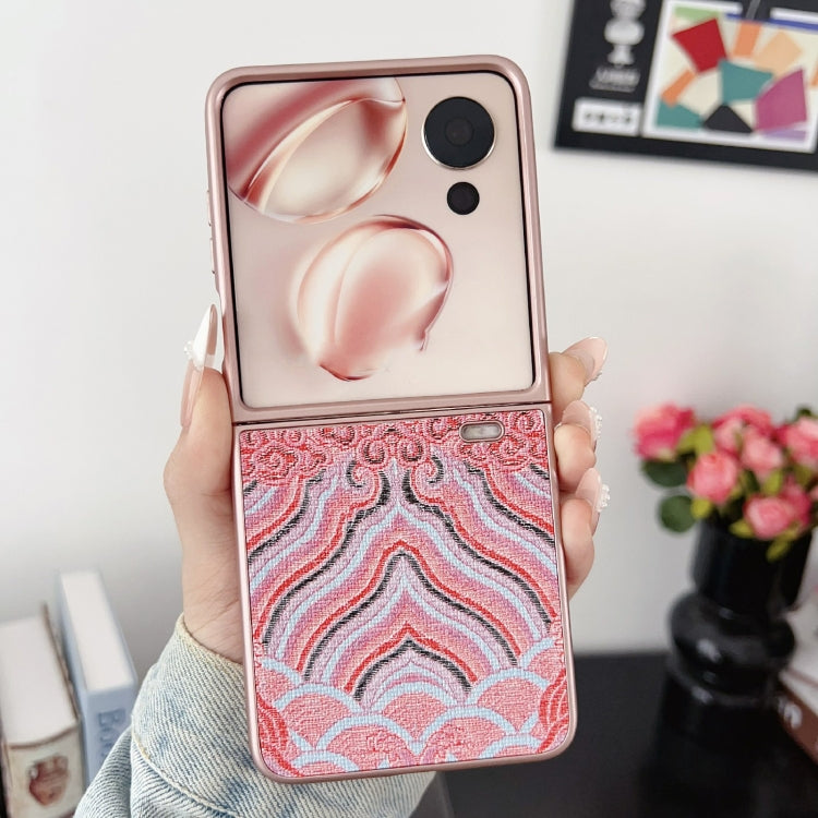 For Honor Magic V Flip Propitious Clouds Embroidery Full Coverage Phone Case