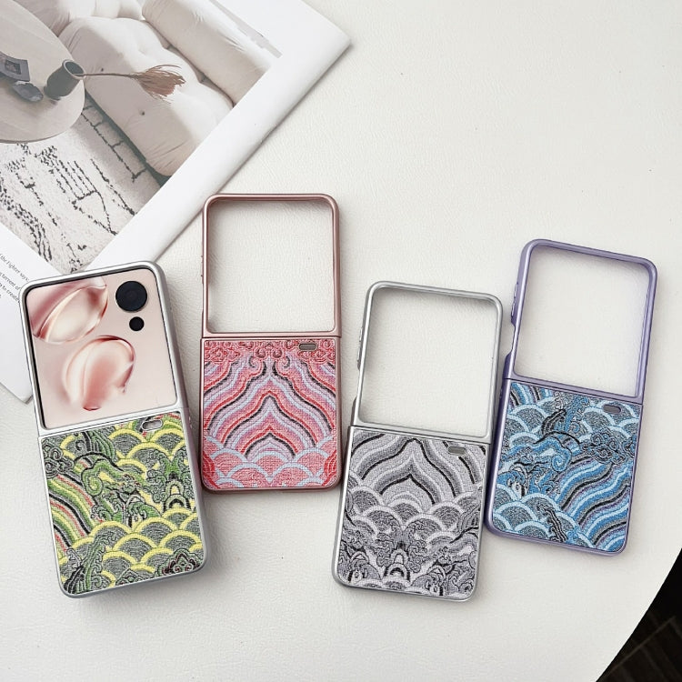 For Honor Magic V Flip Propitious Clouds Embroidery Full Coverage Phone Case
