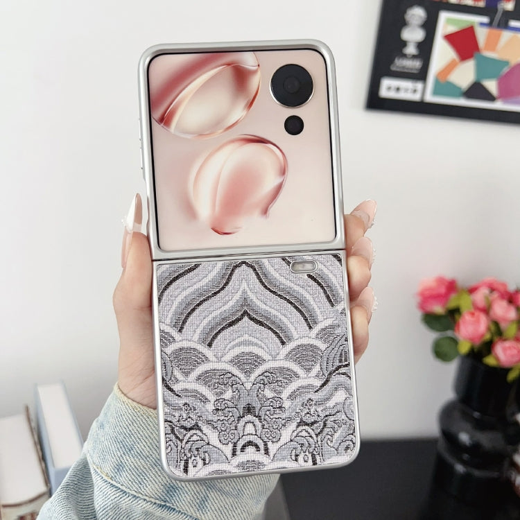 For Honor Magic V Flip Propitious Clouds Embroidery Full Coverage Phone Case