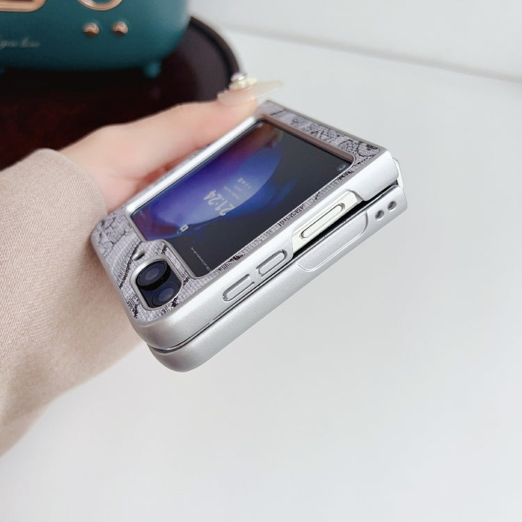 For Samsung Galaxy Z Flip5 Propitious Clouds Embroidery Full Coverage Phone Case