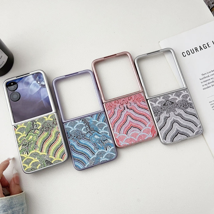 For Xiaomi Mix Flip Propitious Clouds Embroidery Full Coverage Phone Case