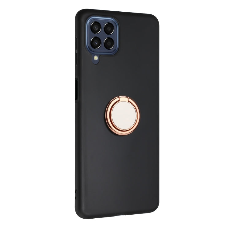 For Samsung Galaxy A12 / M12 Matte Ring Holder TPU Phone Case