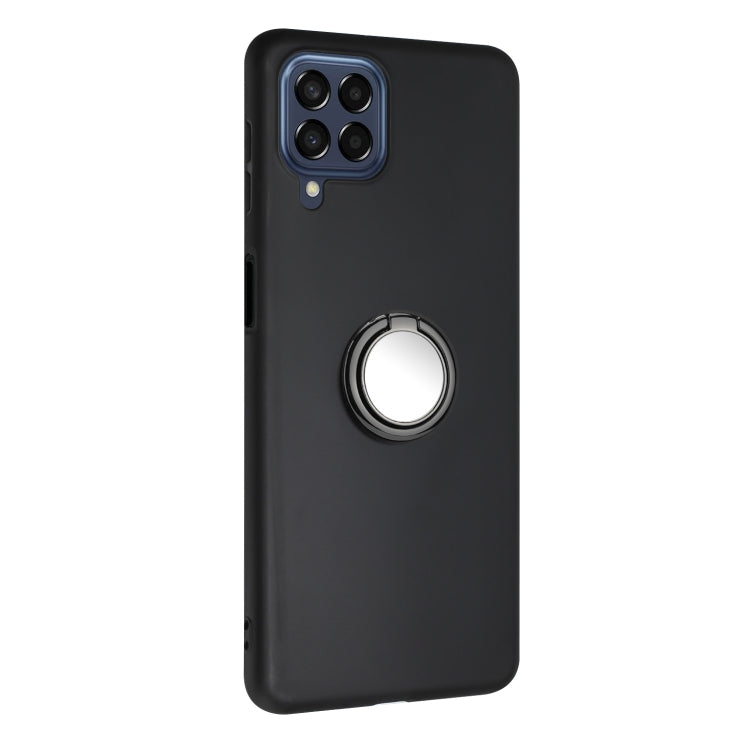 For Samsung Galaxy A12 / M12 Matte Ring Holder TPU Phone Case