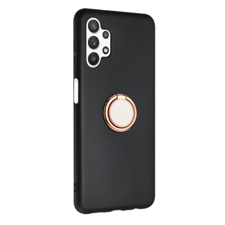 For Samsung Galaxy A32 4G Matte Ring Holder TPU Phone Case
