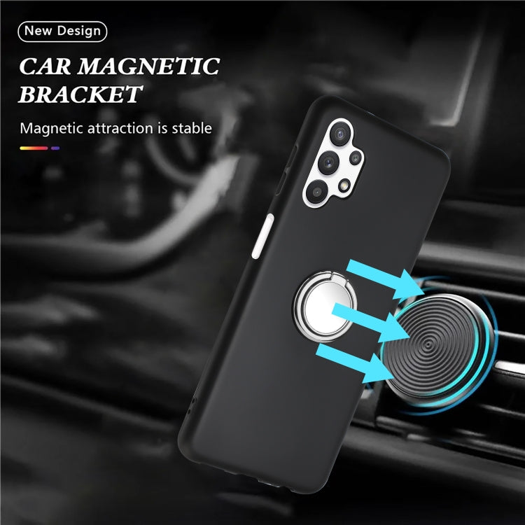 For Samsung Galaxy A32 5G Matte Ring Holder TPU Phone Case