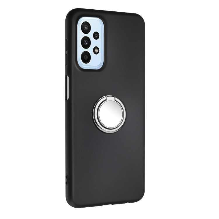 For Samsung Galaxy A52 4G / 5G / A52s Matte Ring Holder TPU Phone Case
