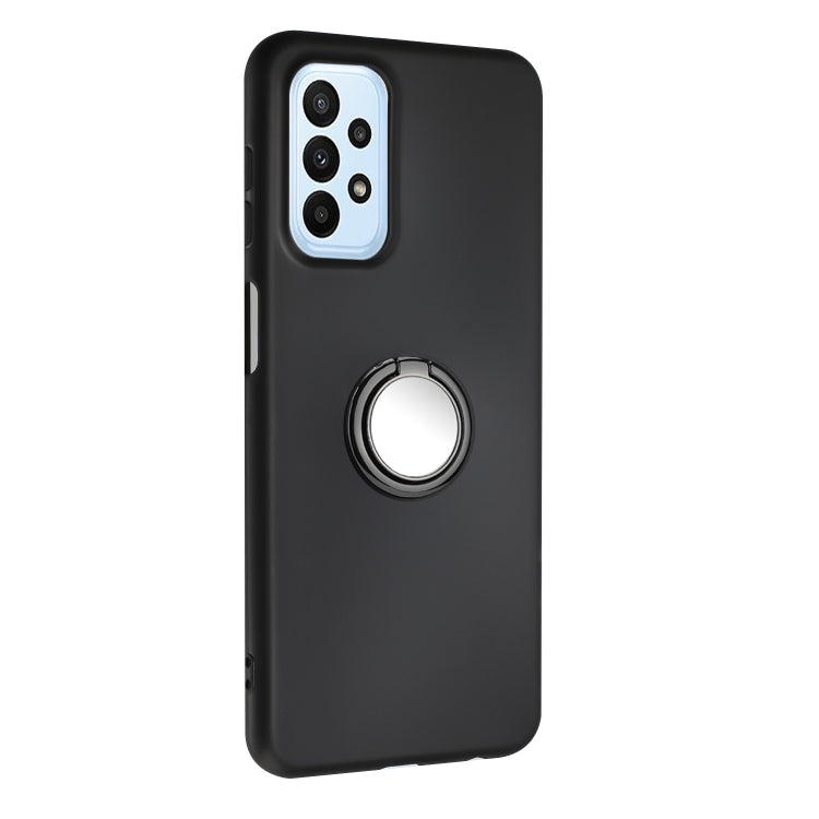 For Samsung Galaxy A53 5G Matte Ring Holder TPU Phone Case