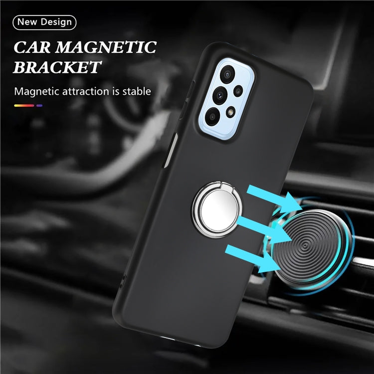 For Samsung Galaxy A53 5G Matte Ring Holder TPU Phone Case