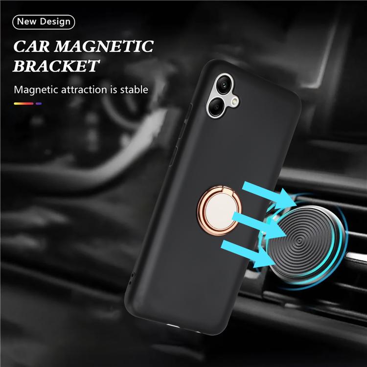 For Samsung Galaxy A06 5G Matte Ring Holder TPU Phone Case