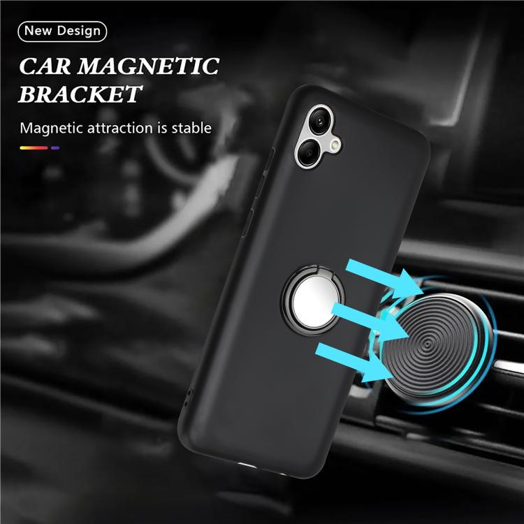 For Samsung Galaxy A07 5G Matte Ring Holder TPU Phone Case