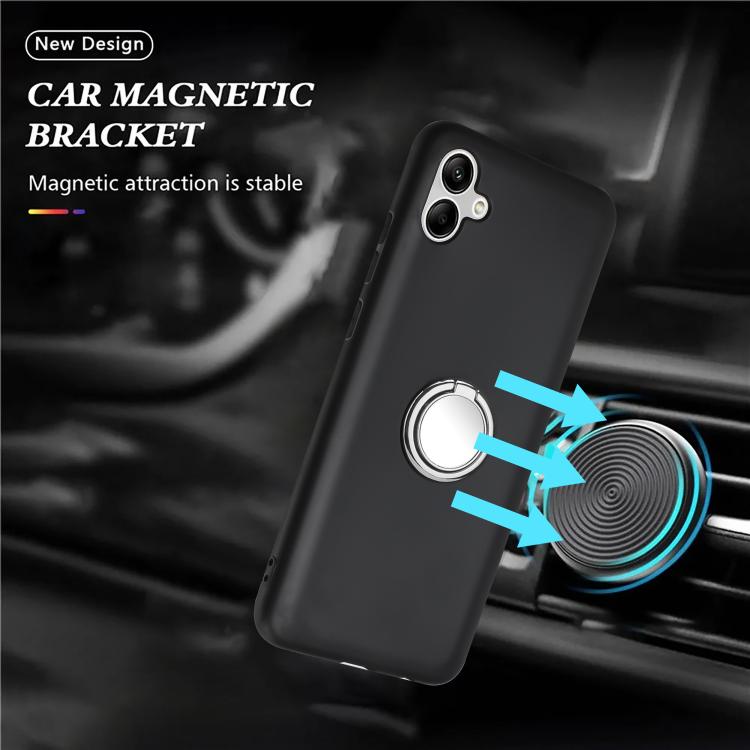 For Samsung Galaxy A07 5G Matte Ring Holder TPU Phone Case