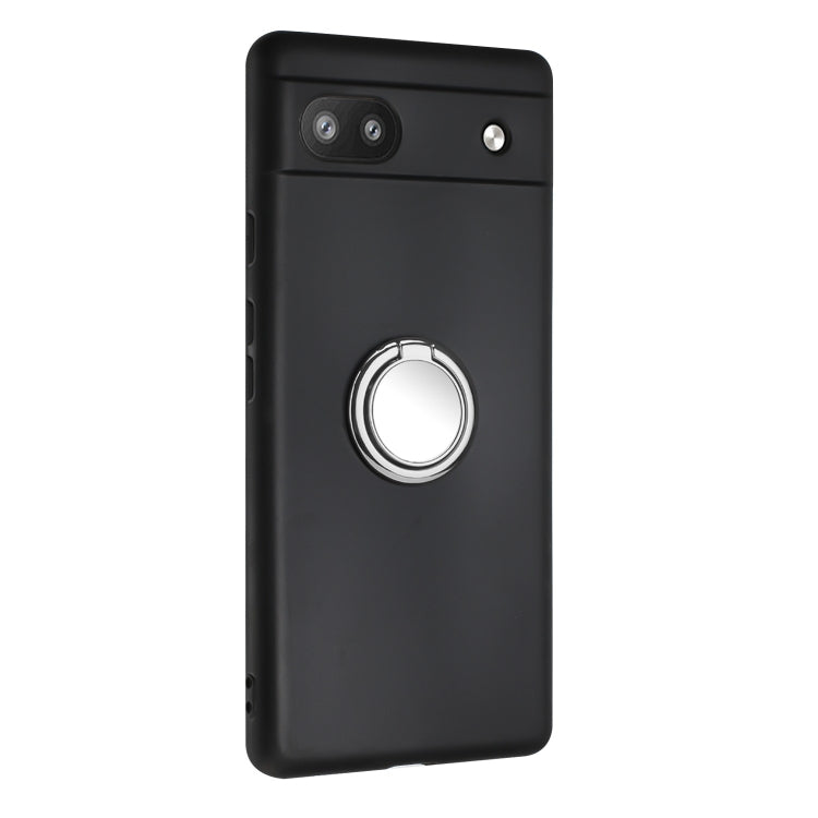 For Google Pixel 6a Matte Ring Holder TPU Phone Case