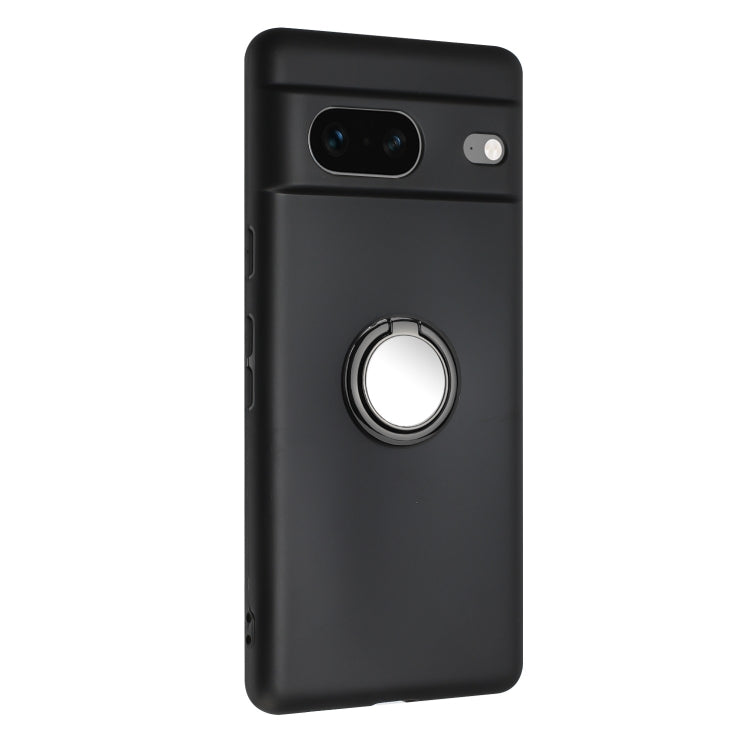 For Google Pixel 7 Matte Ring Holder TPU Phone Case