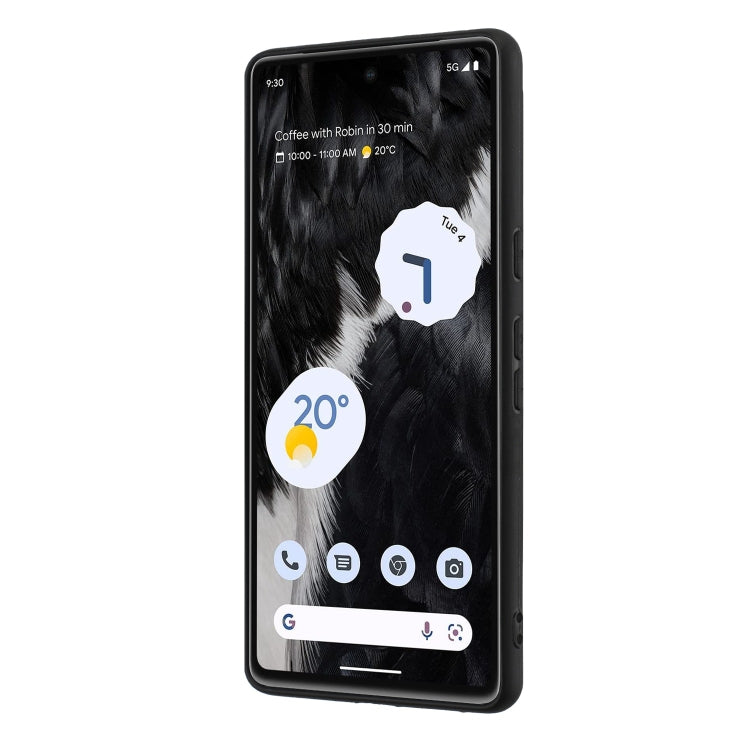 For Google Pixel 7 Matte Ring Holder TPU Phone Case