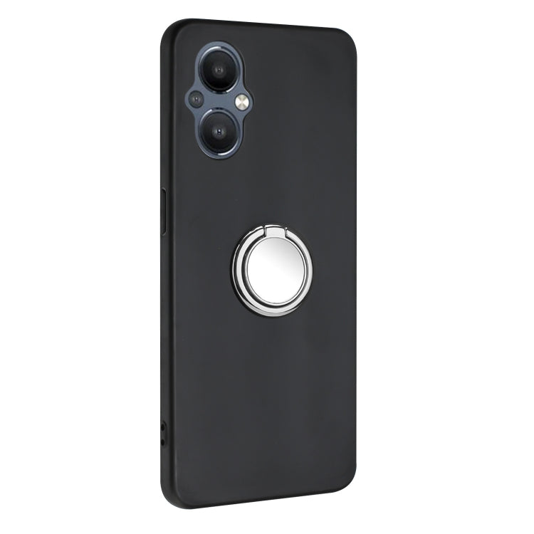 For OnePlus Nord N20 5G Matte Ring Holder TPU Phone Case