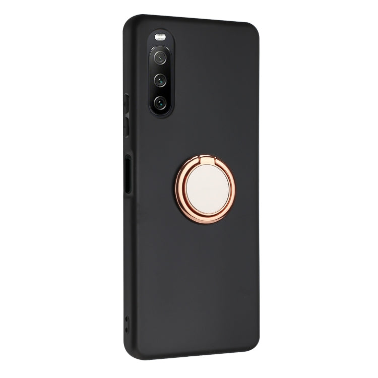 For Sony Xperia 5 IV Matte Ring Holder TPU Phone Case