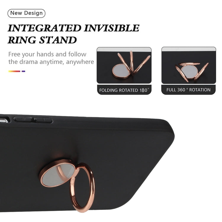 For Sony Xperia 5 IV Matte Ring Holder TPU Phone Case