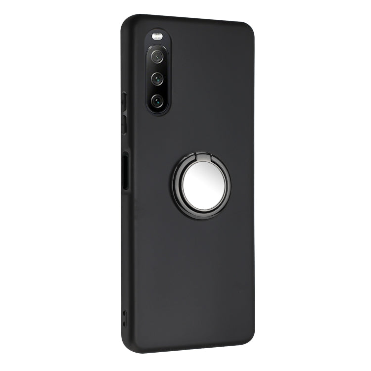 For Sony Xperia 5 IV Matte Ring Holder TPU Phone Case
