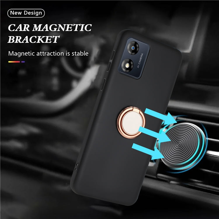 For Motorola Moto E13 Matte Ring Holder TPU Phone Case
