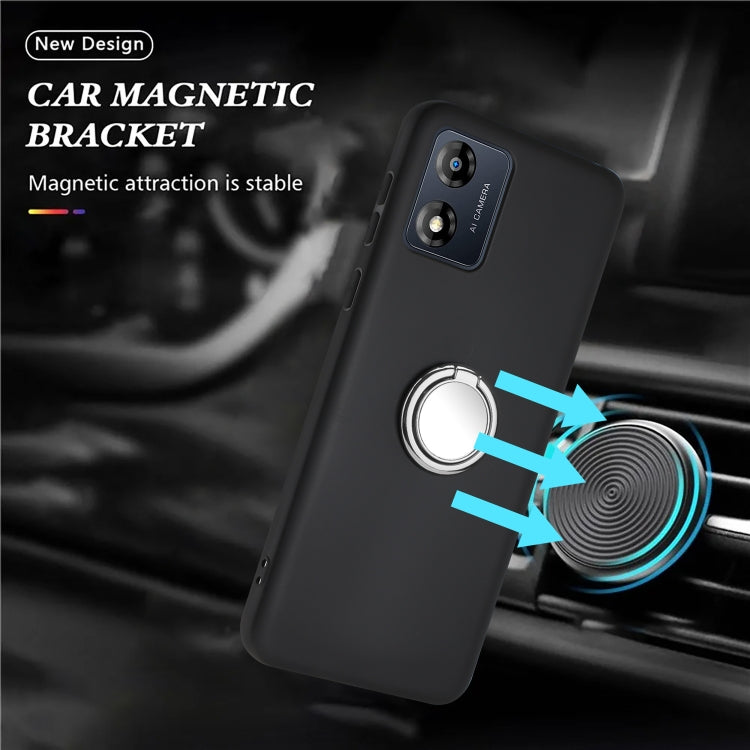 For Motorola Moto E13 Matte Ring Holder TPU Phone Case