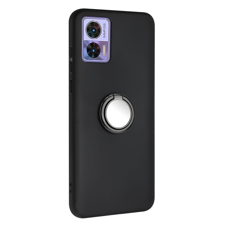 For Motorola Edge 30 Lite / Neo Matte Ring Holder TPU Phone Case