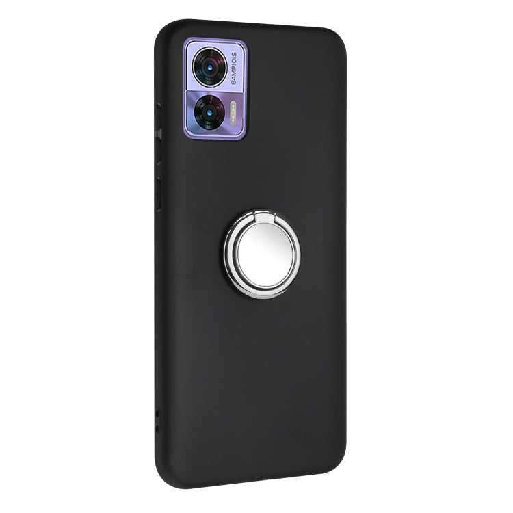 For Motorola Edge 30 Lite / Neo Matte Ring Holder TPU Phone Case