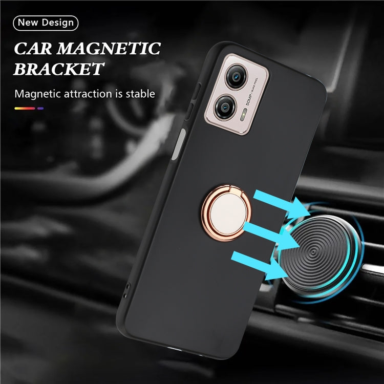 For Motorola Moto G53 / G13 / G23 Matte Ring Holder TPU Phone Case