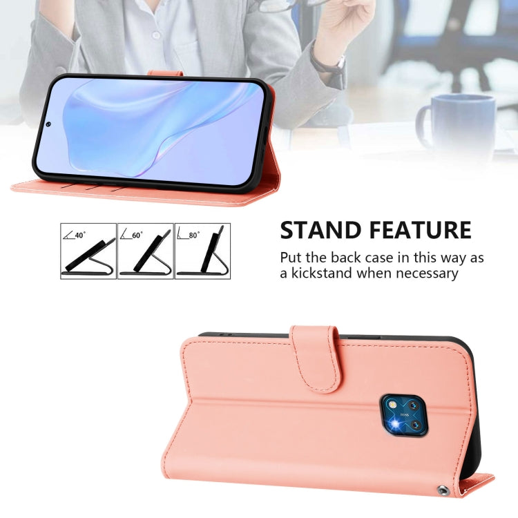 For Nokia XR20 Skin Feel Solid Color Leather Phone Case with Lanyard