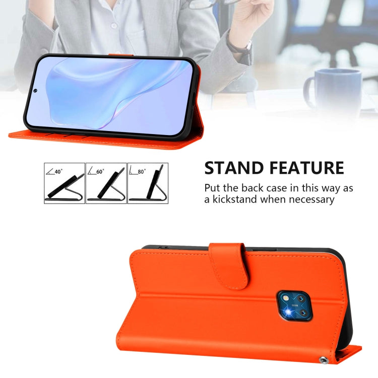 For Nokia XR20 Skin Feel Solid Color Leather Phone Case with Lanyard