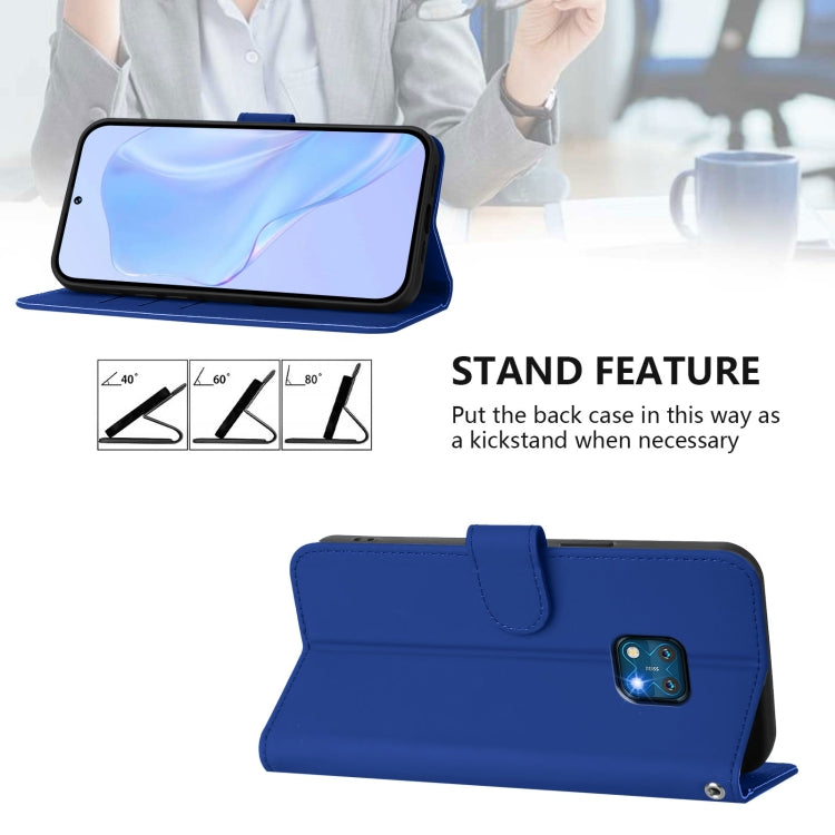 For Nokia XR20 Skin Feel Solid Color Leather Phone Case with Lanyard
