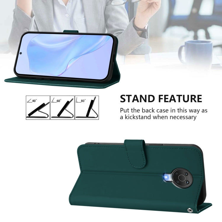 For Nokia 6.3 / G20 / G10 Skin Feel Solid Color Leather Phone Case with Lanyard