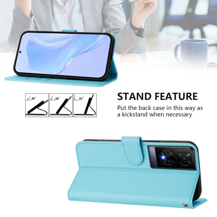 For TCL 50 XE Skin Feel Solid Color Leather Phone Case with Lanyard