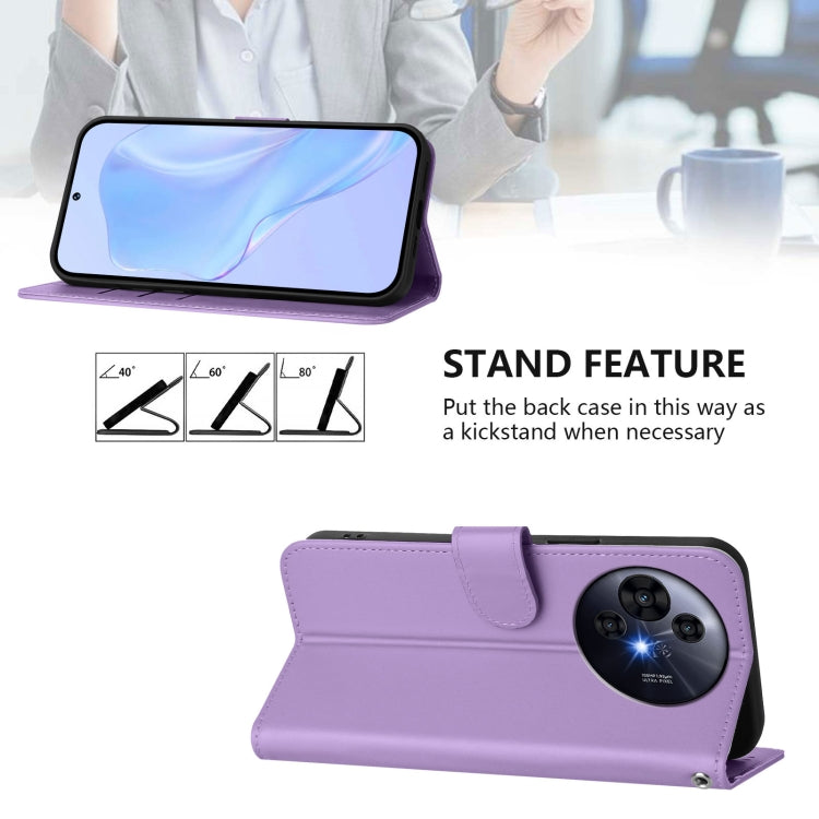 For TCL 50 Pro NxtPaper Skin Feel Solid Color Leather Phone Case with Lanyard