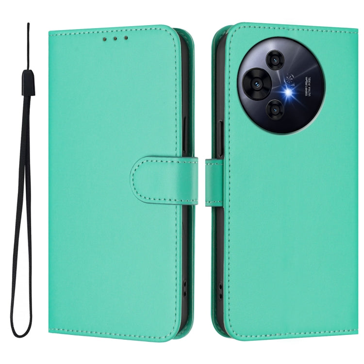 For TCL 50 Pro NxtPaper Skin Feel Solid Color Leather Phone Case with Lanyard