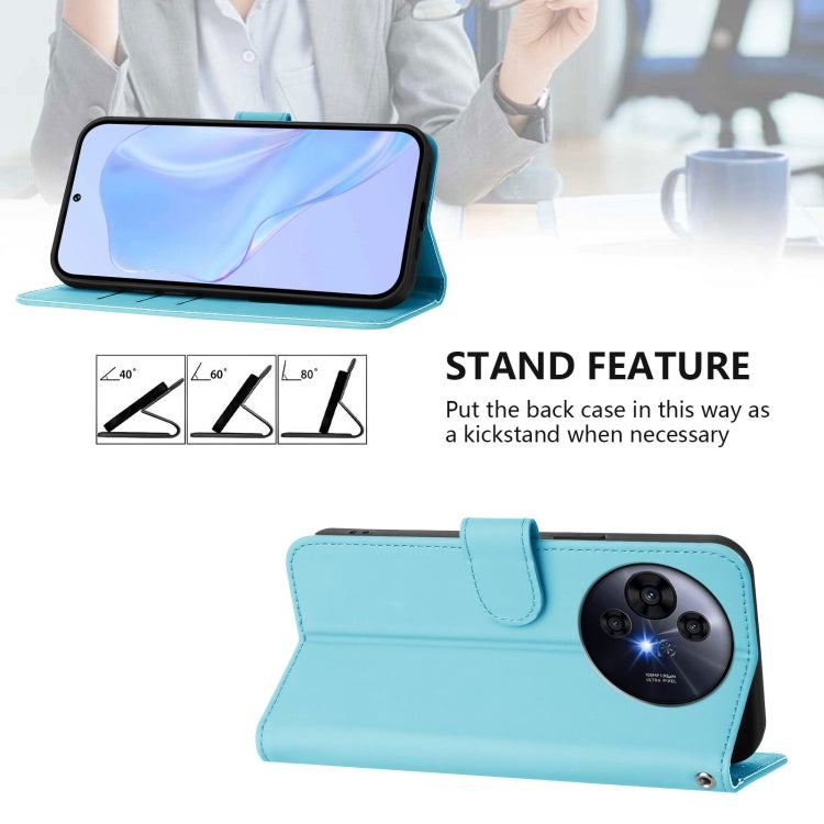 For TCL 50 Pro NxtPaper Skin Feel Solid Color Leather Phone Case with Lanyard