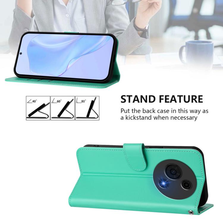 For TCL 60 NxtPaper Skin Feel Solid Color Leather Phone Case with Lanyard